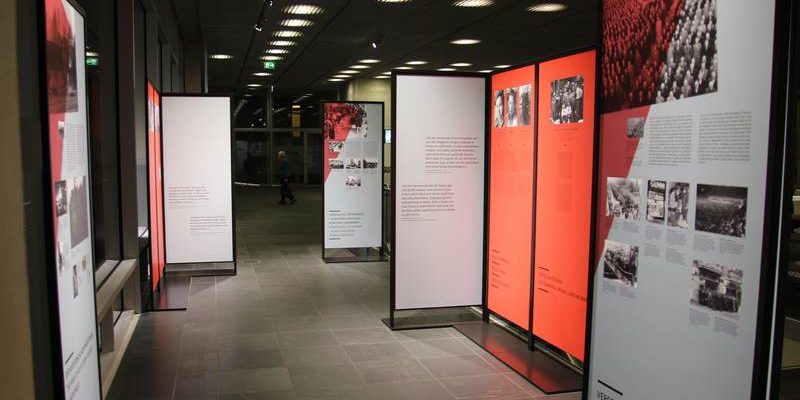 Blick in die Ausstellung vor der Eröffnung © Ständige Konferenz