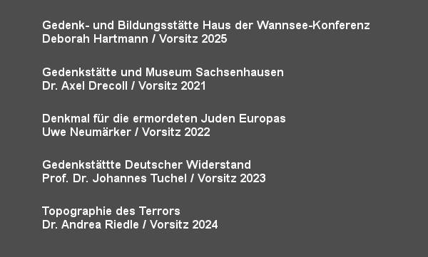 Ständige Konferenz - Mitglieder und Vorsitz